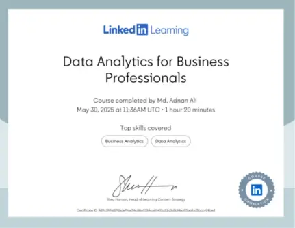 data analytics for business professionals