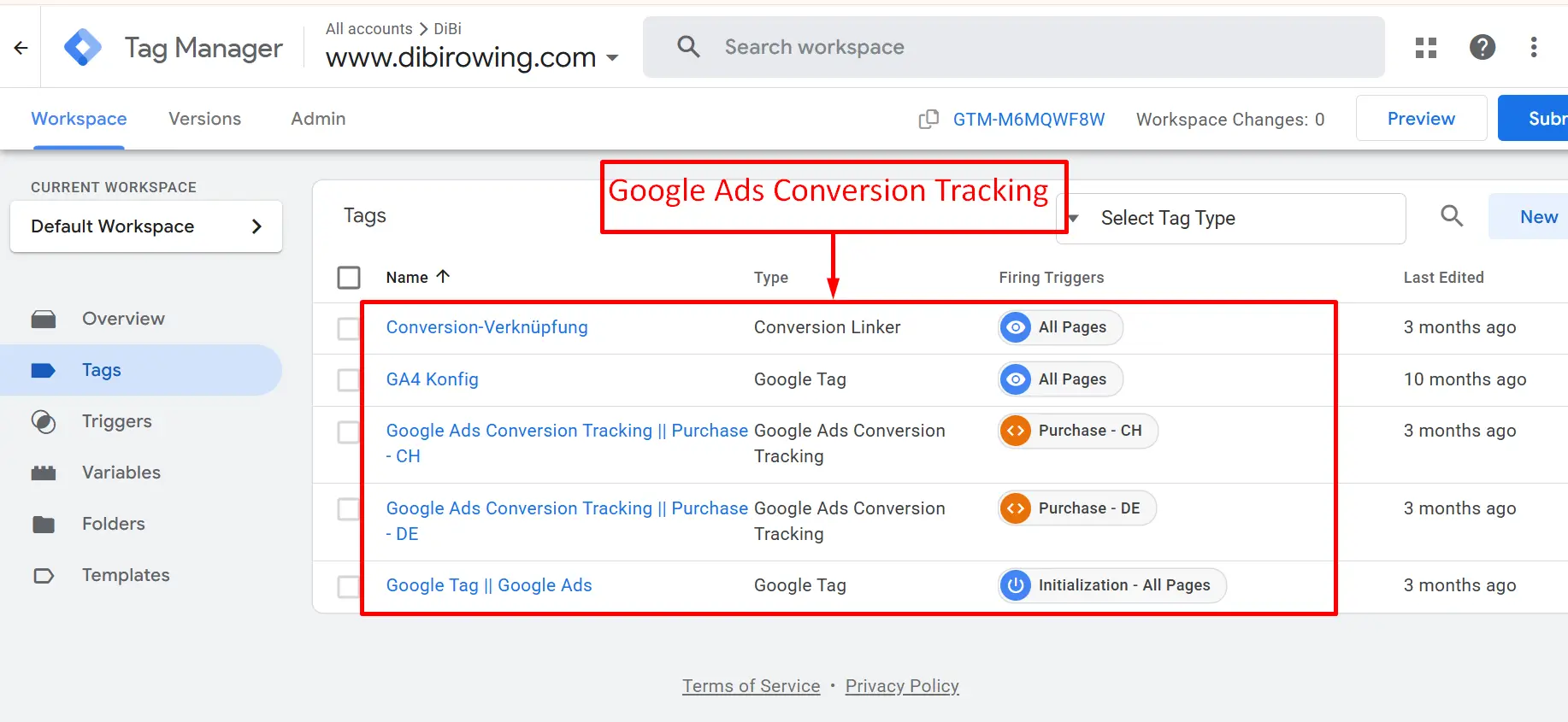 Google Tag Manager Setup
