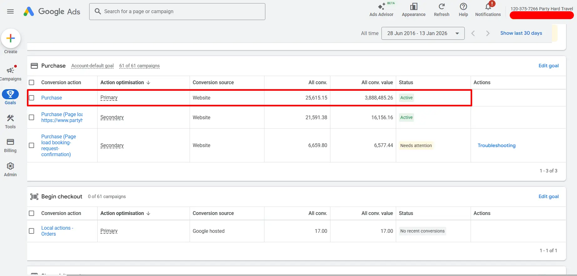 purchase google ads conv goal